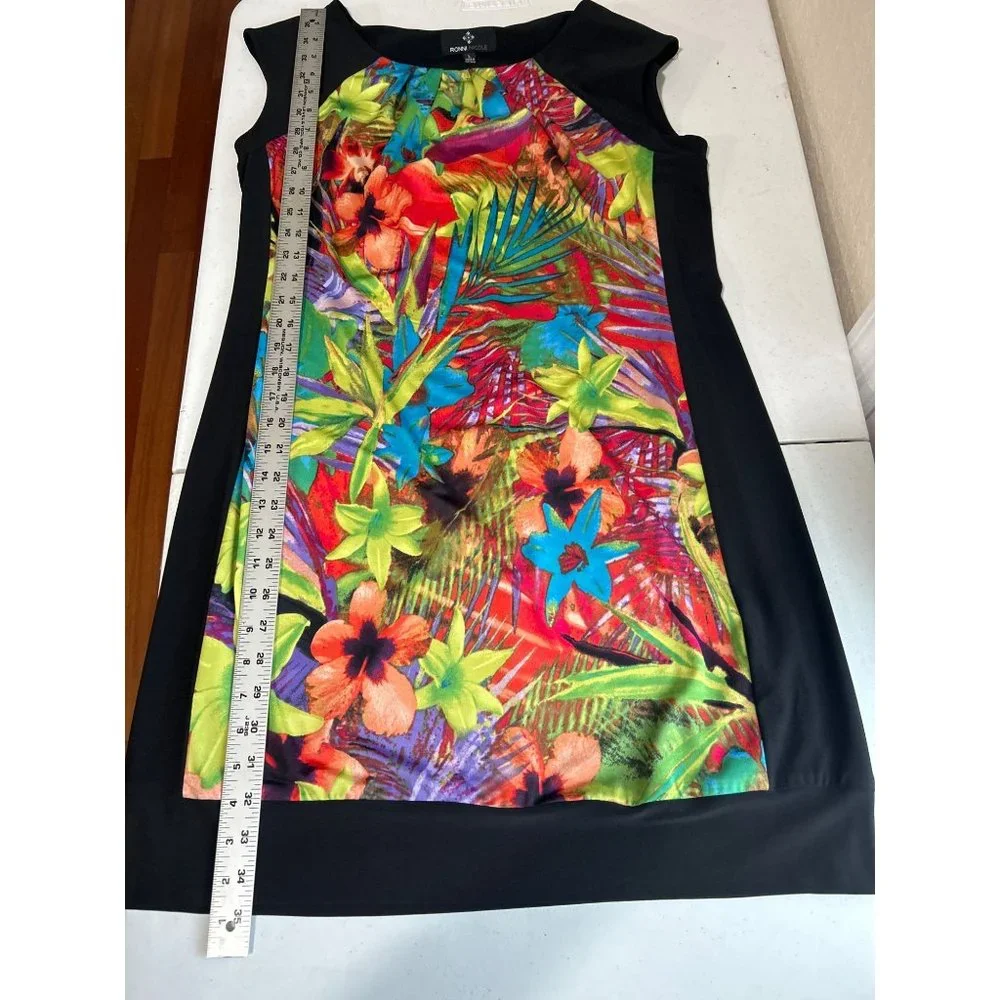 Ronni Nicole Cap Sleeve Floral Print Dress, Size Large - Picture 8 of 8